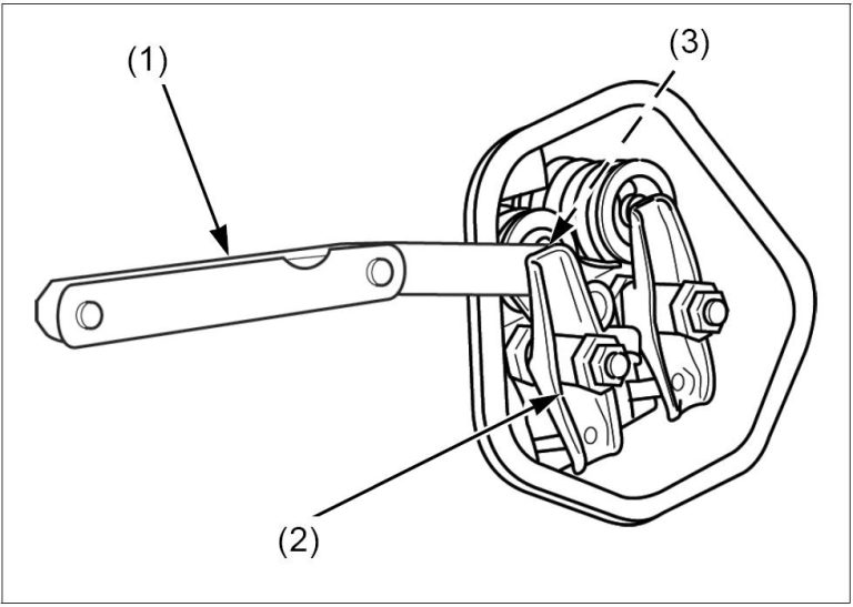 Ventiltrieb Fühlerlehre Bild des Honda GX390 Ventiltriebs mit Fühlerlehre