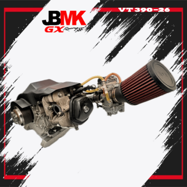 Seitenansicht VT390-26, generalüberholter Honda GX390 VT390-26 Kartmotor auf Honda-GX390-Basis, Seitenansicht mit 25-mm-Wellenstumpf
